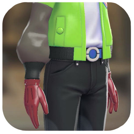 Pokemon ZA - Leather Gloves Wine Red