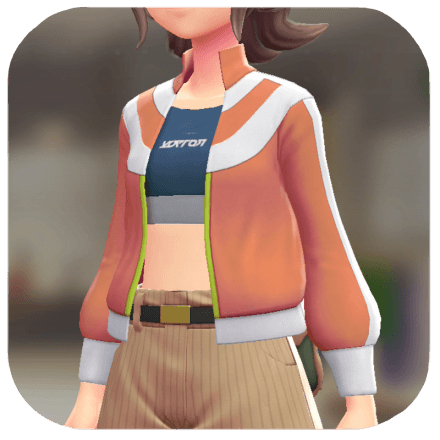 Pokemon Z-A - Track Jacket and Tube Top Set Orange | Blue F