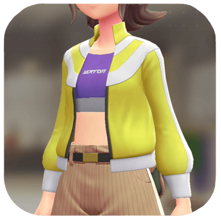 Pokemon Z-A - Track Jacket and Tube Top Set Yellow | Purple F