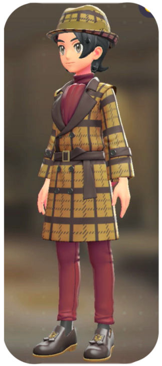 Pokemon Legends Z-A Male Trench Coat and Pants Set Icon