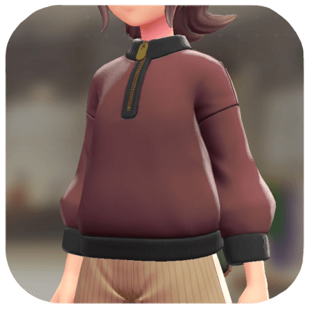 Pokemon Z-A - Simple Pullover Maroon F