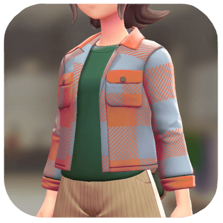 Pokemon Z-A - Shacket and T-Shirt Set Orange / Blue | Green F