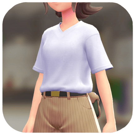 Pokemon Z-A - V-Neck T-Shirt White F