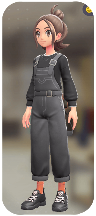 Pokemon Z-A - Overalls and Pullover Set Gray Denim | Black F