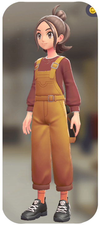 Pokemon Z-A - Overalls and Pullover Set Yellow | Maroon F