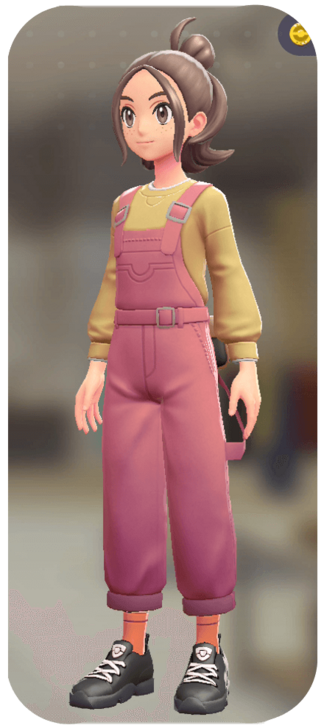 Pokemon Z-A - Overalls and Pullover Set Pink | Cream F