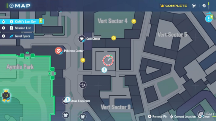 Lost Key Map Location