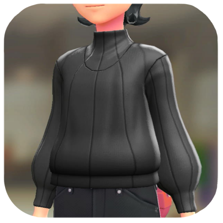 Pokemon Z-A - Elbow-Patch Sweater Black M