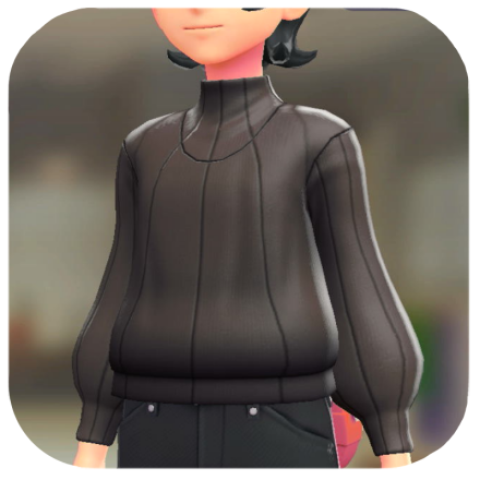 Pokemon Z-A - Elbow-Patch Sweater Dark Brown M