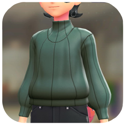 Pokemon Z-A - Elbow-Patch Sweater Green M