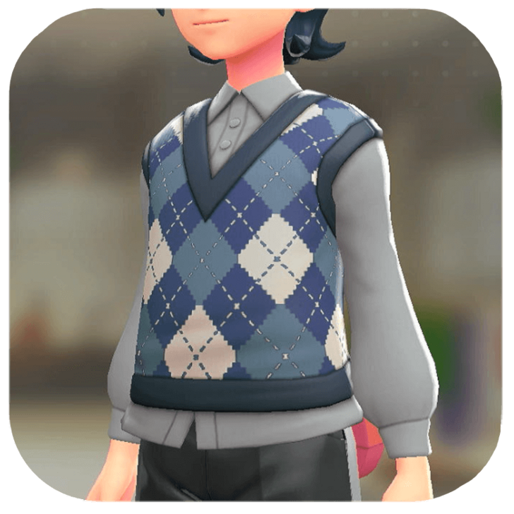 Pokemon Legends Z-A Male Sweater Vest and Blouse Set Icon