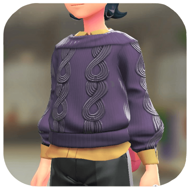 Pokemon Z-A - Sweater and Shirt Set Purple | Cream M