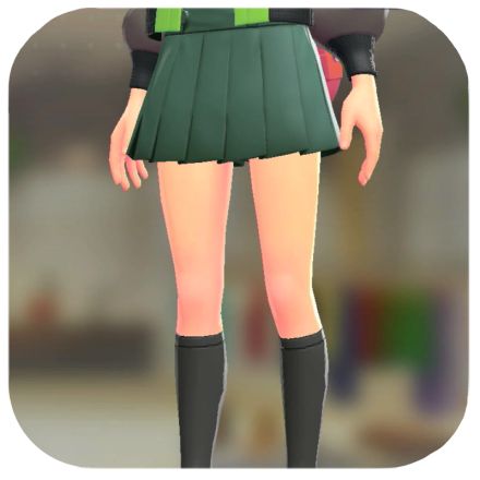 Pokemon ZA - Pleated Skort Green