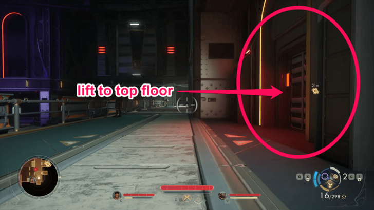 Elevator to Vox Relay Top Floor