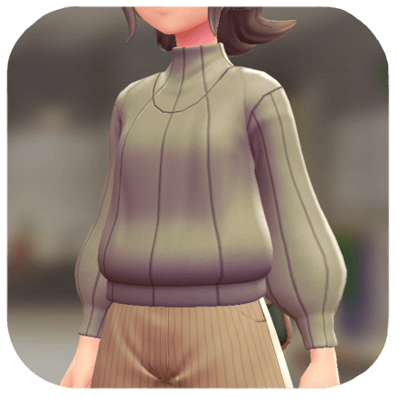 Pokemon Z-A - Elbow-Patch Sweater Beige F