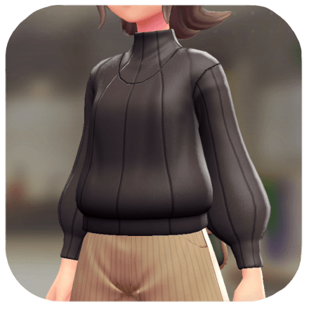 Pokemon Z-A - Elbow-Patch Sweater Dark Brown F