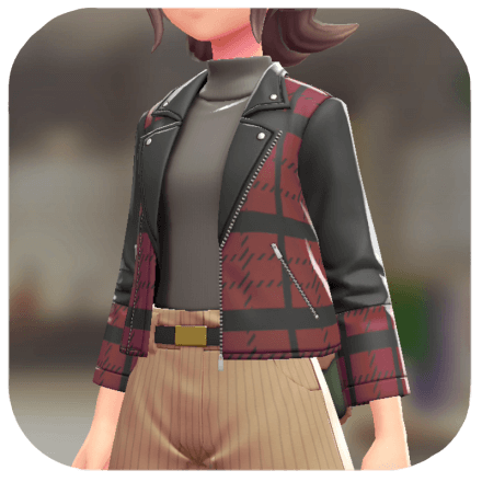 Pokemon Z-A - Biker Jacket Set BRAVELY Red | Greige F
