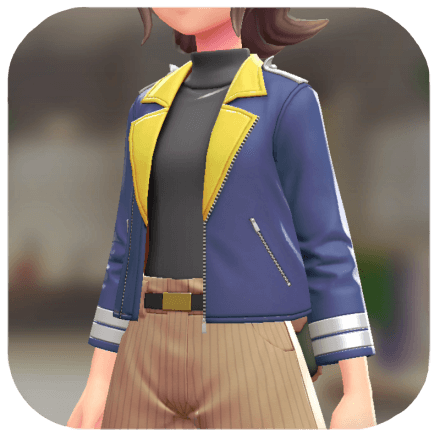Pokemon Z-A - Dark-Type Jacket Set Blue / Yellow | Gray F