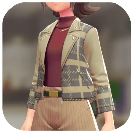 Pokemon Z-A - Biker Jacket Set BRAVELY Gray | Wine Red F