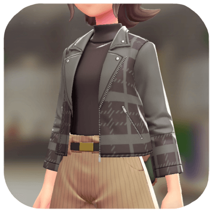 Pokemon Z-A - Biker Jacket Set BRAVELY Brown | Dark Brown F