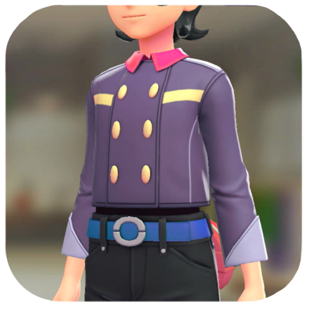 Pokemon Z-A - Dark-Type Peacoat Overturning Purple M