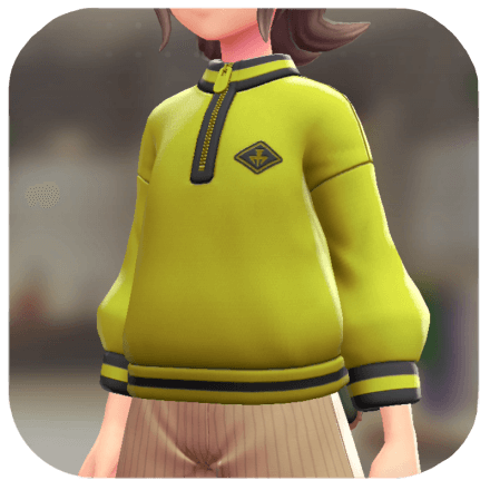 Pokemon Z-A - Logo Pullover Lime Yellow F