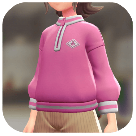 Pokemon Z-A - Logo Pullover Taffy Pink F