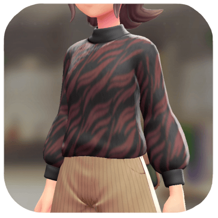 Pokemon Z-A - Fuzzy Sweater Black / Red F