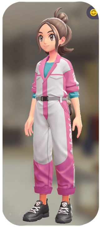 Pokemon Z-A - Jumpsuit and Shirt Set Pink / White | Sky Blue F