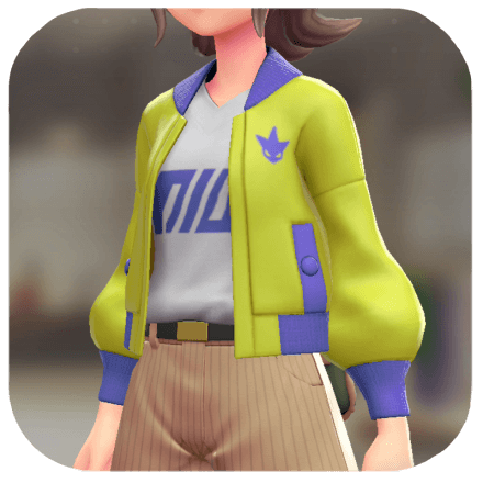 Pokemon Z-A - Blouson and V-Neck Set Scizor Yellow | White / Purple F