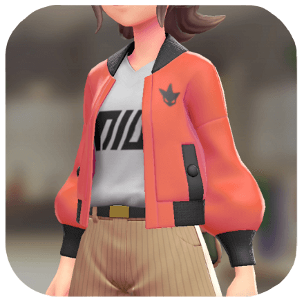 Pokemon Z-A - Blouson and V-Neck Set Scizor Orange | White / Black F