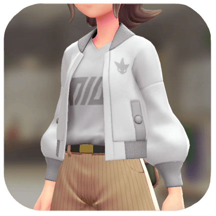 Pokemon Z-A - Blouson and V-Neck Set Scizor White | White / Gray F