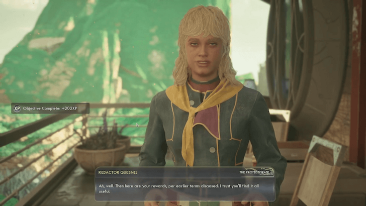 Outer Worlds 2 Quesnel Reward