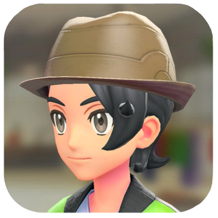 Pokemon Legends Z-A Male Leather Trilby Icon