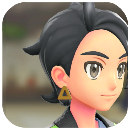 Pokemon Legends Z-A Male Triangle Earrings Icon