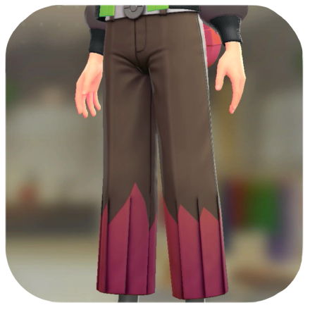 Pokemon ZA - Wide-Leg Slacks Set Daunting Brown | White