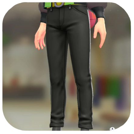 Pokemon ZA - Skinny Jeans Set Black | Lime Yellow