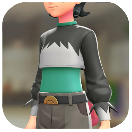 Pokemon Z-A - Dark-Type Crop Top Set Daunting Black | Green M