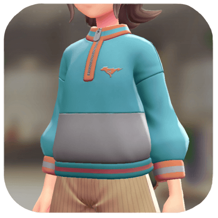 Pokemon Z-A - Two-Tone Pullover Blue / Orange F