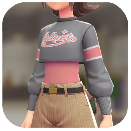 Pokemon Z-A - Crop Top Set Academic Gray | Pink F