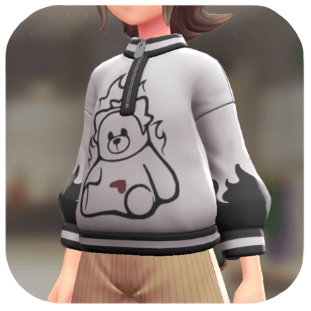 Pokemon Z-A - Pokemon-Print Pullover Bewear White F