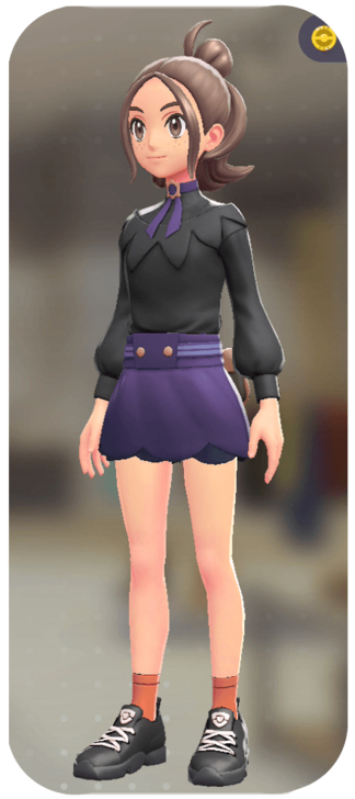 Pokemon Z-A - Blouse and Skort Set Lamp Black | Violet F