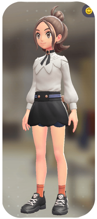 Pokemon Z-A - Blouse and Skort Set Silky White | Black F