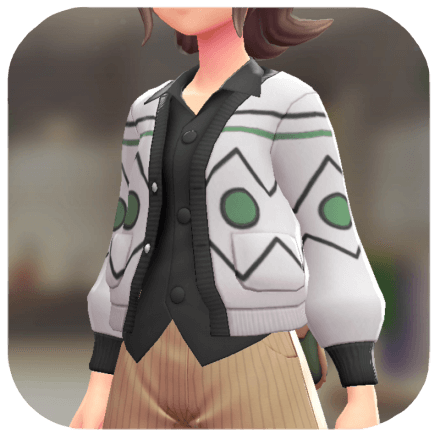 Pokemon Z-A - Cardigan and Shirt Set Psychic White | Black F