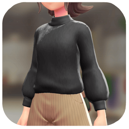 Pokemon Z-A - Fuzzy Sweater Black F