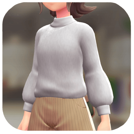 Pokemon Z-A - Fuzzy Sweater White F