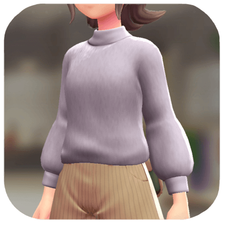 Pokemon Z-A - Fuzzy Sweater Pale Purple F