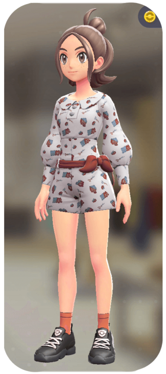 Pokemon Z-A - Belted Romper Set Sweet White | Red F