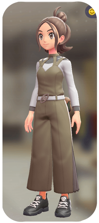 Pokemon Z-A - Overalls and Shirt Set Gray | Black F