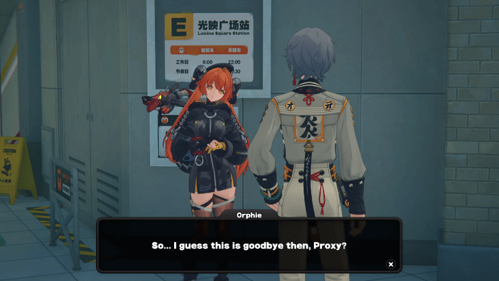 Escort Oprhie and Magus to the Metro Station